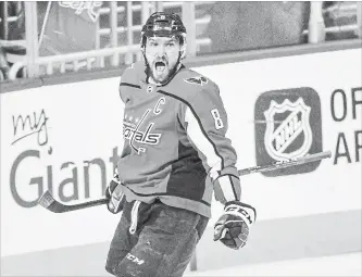  ?? JONATHAN NEWTON THE WASHINGTON POST ?? Capitals captain Alex Ovechkin has 11 goals and 21 points in 18 playoff games this spring.