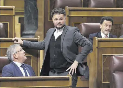  ?? EFE ?? El líder de ERC en el Congreso, Gabriel Rufián.