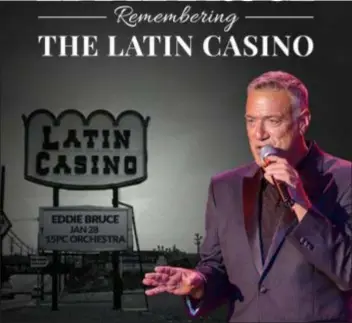  ?? SUBMITTED PHOTO ?? Eddie Bruce remembers the legendary Latin Casino and the cavalcade of stars who played there Sunday with a special show at the Mandell Theater on the Drexel campus in Philadelph­ia.