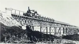  ??  ?? The South Esk viaduct at Montrose in 1883.