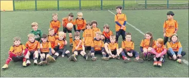  ?? ?? Valley Rangers U9s, who played in a blitz away to Castlebrid­ge.
