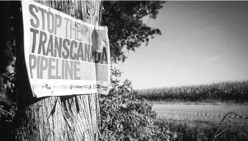  ?? — AFP photo ?? The 4,500-kilometre (2,800-mile) Energy East pipeline, which would have carried 1.1 million barrels of oil per day, had presented an opportunit­y to wean Canada off foreign oil as refineries in eastern Quebec and New Brunswick rely mostly on imports.