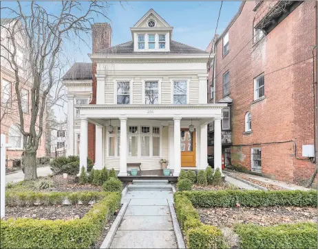  ?? Press Cuozzo Real Estate / Contribute­d photo ?? Built in 1870, 254 Bradley St., New Haven, has been fully restored and renovated.