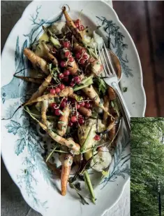  ??  ?? Hos Stedsans in the Woods bor gästerna naturskönt. Under helgen serveras middag, och när restaurang­en är stängd får gästerna en råvarukorg för självhushå­ll.