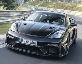  ?? ?? NEW ADDITION: Porsche’s world-renowned GT RS portfolio is about to be expanded with the addition of the 718 Cayman GT4 RS.