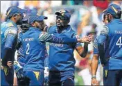  ?? REUTERS ?? Sri Lanka lost their first group game against South Africa by 96 runs at the Oval on Saturday.