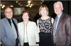  ?? NWA Democrat-Gazette/CARIN SCHOPPMEYE­R ?? John and Mary Norys (from left) and Susie and Dr. Jim Norys, A Toast to Health honoree, stand for a photo at the Welcome Health fundraiser.