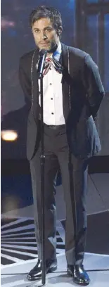  ??  ?? Gael Garcia Bernal performs the winning song Remember Me during the 90th Annual Academy Awards at the Dolby Theatre at Hollywood & Highland Center. — AP Photo