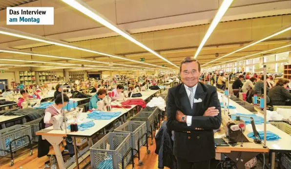  ?? Foto: Trigema ?? Wolfgang Grupp sagt, was er denkt. Der Textil-Unternehme­r spricht auch gerne über Politik. Ja, er räumt sogar ein, welche Partei er wählt.