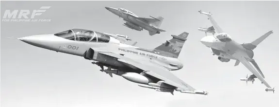  ?? PHOTO FROM MRF FOR AFP FACEBOOK PAGE ?? Multi-Role Fighter (MRF) jets.