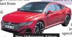  ??  ?? New Volkswagen Arteon