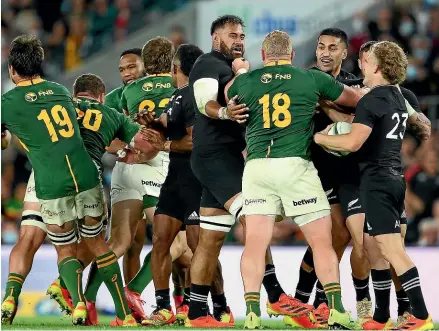  ?? GETTY IMAGES. ?? Set piece, making stronger starts, and embracing the pressure will all be crucial if the All Blacks are to knock over the Boks in South Africa, starting with the first test this Sunday.