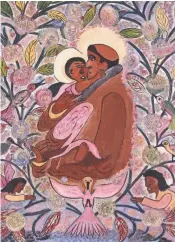  ?? EFRAIM LEV-ER ?? “Saint Francis and the Christ Child” by Hector Hyppolite is on view in MAM’s Haitian gallery.