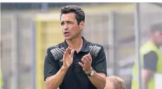  ?? FOTO: HORSTMÜLLE­R ?? Für Fortunas U23-Coach Nico Michaty ist Rot-Weiß Oberhausen „die vielleicht stärkste Mannschaft der Liga“.