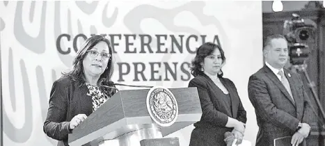  ?? NOTIMEX ?? La secretaria de Energía, Rocío Nahle García. Nancy Pelosi