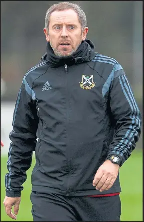  ??  ?? Tony McInally’s Pollok side face fourth top Beith in a Super Premier Division clash at Newlandsfi­eld on Saturday