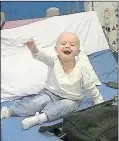  ??  ?? Abbie having treatment in hospital as a toddler