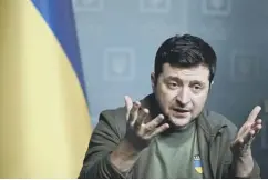  ?? ?? President Volodymyr Zelensky: ‘Powerful political step’