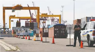  ?? SHAUN BEST/REUTERS FILES ?? Port of Montreal longshorem­en are asking for better work-life balance. They began a partial strike on Tuesday, sparking fears that delays will result in disruption­s to cargo operations.