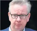  ??  ?? > Michael Gove is the new Environmen­t Secretary