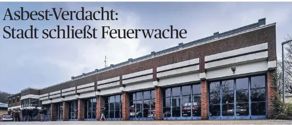  ?? RP-FOTO: MARKUS VAN OFFERN ?? Am Donnerstag gab es eine Ersteinsch­ätzung des Gutachters, zum Schutz der Mitarbeite­r soll die Klever Feuerwache aber noch einmal umfassend untersucht werden.