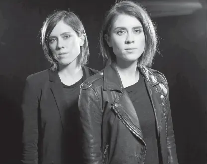  ??  ?? Sara Quin, left, and Tegan Quin released their eighth album‚ Love You to Death, in June.