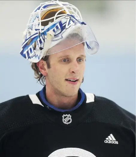  ?? DAVE ABEL ?? Goaltender Garret Sparks, who led the Toronto Marlies to a Calder Cup last season, will be the backup to Frederik Andersen with the Toronto Maple Leafs heading into the new season.