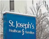  ?? BARRY GRAY THE HAMILTON SPECTATOR FILE PHOTO ?? Organizati­ons like St. Joseph’s Healthcare Foundation are a critical link in the quality of care chain, writes William J. Walker.