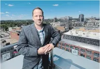 ?? MATHEW MCCARTHY WATERLOO REGION RECORD FILE PHOTO ?? “We are by no means out of the woods yet,” says Cory Bluhm, the head of economic developmen­t for the City of Kitchener.