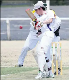  ??  ?? STRONG: Daniel Griffiths was a strong contributo­r with the bat for Laharum with a quality 60 runs against Jung Tigers. Picture: PAUL CARRACHER