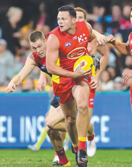  ?? Picture: AAP IMAGE ?? Steven May has escaped a ban for making contact with the umpire in last week’s loss to Melbourne.