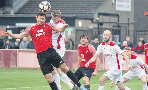  ?? ?? Action from Fareham’s 4-3 win over Horndean at Cams Alders in January. Picture: Keith Woodland