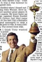  ??  ?? At last: Tony Jacklin gets his hands on the cup
GETTY IMAGES