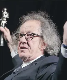  ?? MICHAEL SOHN/THE ASSOCIATED PRESS ?? Geoffrey Rush has denied allegation­s by an actress who says he touched her inappropri­ately while performing in a production of King Lear at the Sydney Theatre Company.