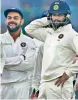  ??  ?? Virat Kohli and M. Vijay.