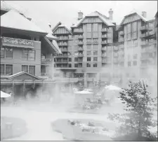  ?? FOUR SEASONS HOTELS & RESORTS ?? The Four Seasons Resort in Whistler, B.C. has an exceptiona­l outdoor pool, heated year-round, and specialize­d Mountain Men spa treatments.