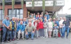  ?? FOTO: ALBVEREIN ?? Die Teilnehmer der Wanderwoch­e im Weserbergl­and.