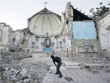  ??  ?? The Haitian Presidenti­al Palace which was destroyed when an earthquake hit the French-speaking Caribbean island on January 12, 2010, killing more than 200,000 people.