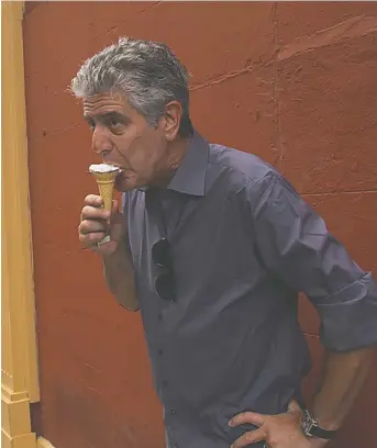  ?? FOCUS FEATURES ?? The new documentar­y Roadrunner: A Film About Anthony Bourdain has garnered much acclaim for its portrayal of the late globe-trotting celebrity chef and gourmand. But it has also been the subject of criticism for the ethics of providing an artificial posthumous voice for its subject.