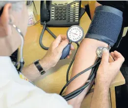  ??  ?? > High blood pressure can lead to health problems in the future