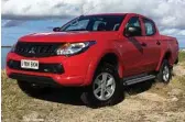  ??  ?? The Mitsubishi Triton GLX+.