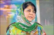  ?? PTI ?? J&K CM Mehbooba Mufti said the vilificati­on of Kashmir alienates Valley’s people against India and the country against them, which hits tourism, the mainstay of the state’s economy.