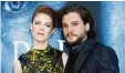  ?? Foto: dpa ?? Ein Traumpaar: Rose Leslie und Kit Ha rington.