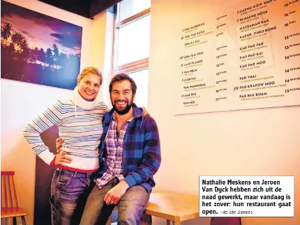 Nathalie Meskens En Jeroen Van Dyck Openen Vandaag Hun Thais Restaurant Pressreader
