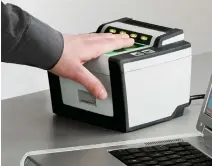  ?? SUPPLIED ?? Reliabilit­y Screening Solutions can scan fingerprin­ts using a live scan system where the person places their fingers on a sensor and the fingerprin­ts are captured directly.
