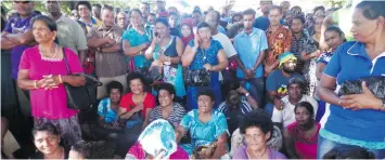  ?? Photo: Peni Komaisavai ?? These are just some of the many Fijians who turned up in Lautoka’s Shirley Park on May 18, 2018 seeking assistance from the Government.