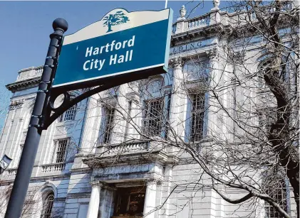  ?? Jim Michaud/Hearst Connecticu­t Media ?? Hartford had the highest property tax mill rate of any city or town in Connecticu­t in 2023, with the state ranked third nationally for the highest effective property tax rate in the United States factoring in both taxes and property values.