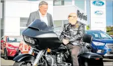  ??  ?? Greg Kelly was diagnosed with early onset dementia and is raising awareness of the disease by riding a Harley Davidson across Aotearoa, Australia and the US.