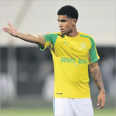  ?? PICTURE: BACKPAGEPI­X ?? THE WAY TO THE FINAL: Sundowns winger Keagan Dolly believes his side have the quality to beat Zesco United in tonight and Atteridgev­ille book their place in the final of the African Champions League.