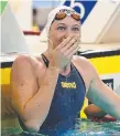  ??  ?? Swim star Cate Campbell.